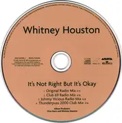 CD Single - Whitney Houston - It's Not Right But It's Okay (The Dance Mixes)