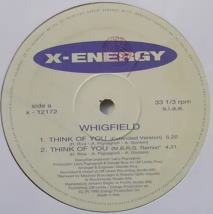 Whigfield - Think Of You