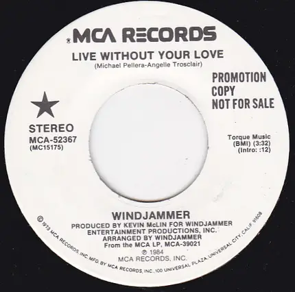 Windjammer - Live Without Your Love