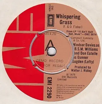 Windsor Davies , Don Estelle - Whispering Grass/I Should Have Known