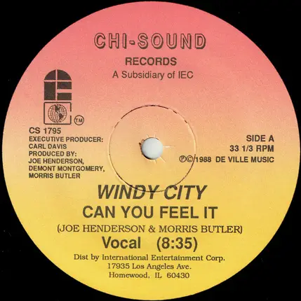 Windy City - Can You Feel It