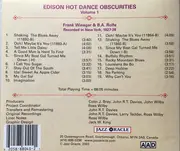 CD - Winegar's Penn. Boys , B. A. Rolfe And His Palais D'or Orchestra - Edison Hot Dance Obscurities Volume 1