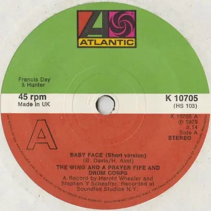 Wing And A Prayer Fife And Drum Corps. - Baby Face