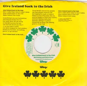 Paul McCartney - Give Ireland Back To The Irish