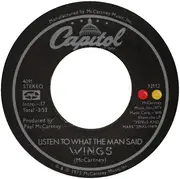 7'' - Wings - Listen To What The Man Said