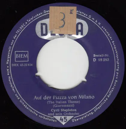 Winifred Atwell / Frank Chacksfield / Cyril Stapleton - Port-Au-Prince / Auf Der Piazza Von Milano