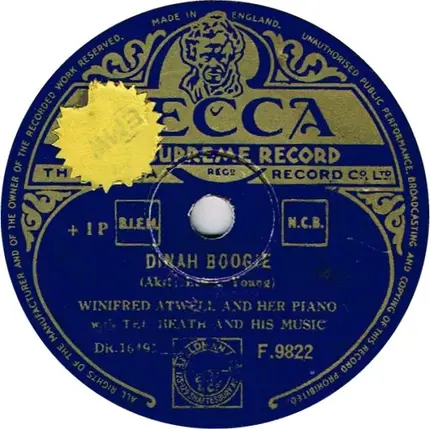 Winifred Atwell With Ted Heath And His Music - Body And Soul / Dinah Boogie