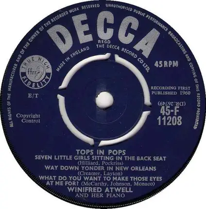 Winifred Atwell - Tops In Pops