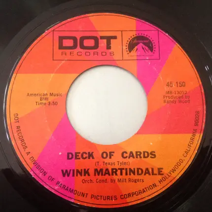 Wink Martindale - Black Land Farmer / Deck Of Cards