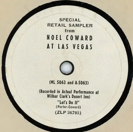 Winston Churchill / Noël Coward - Special Retail Sampler From Winston Churchill - "I Can Hear It Now" / Special Retail Sampler From N