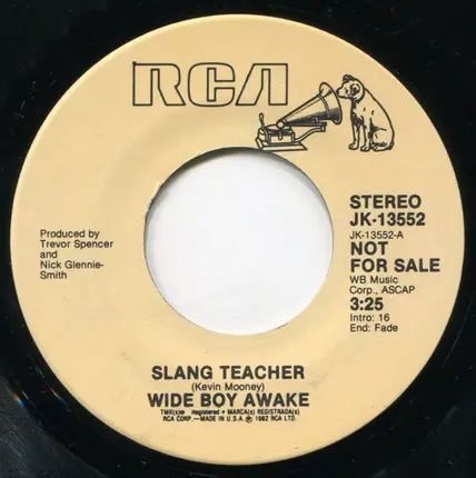 Wide Boy Awake - Slang Teacher