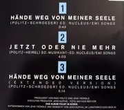 CD Single - Wiebke Schroeder - Hände Weg Von Meiner Seele