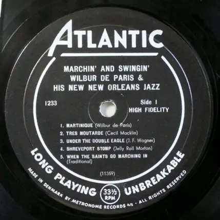 Wilbur De Paris And His New New Orleans Jazz - Marchin' And Swingin'