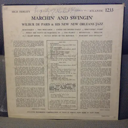 Wilbur De Paris And His New New Orleans Jazz - Marchin' And Swingin'