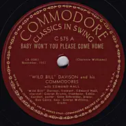 Wild Bill Davison And His Commodores With Edmond Hall - Baby Won't You Please Come Home / At The Jazz Band Ball