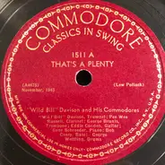 Wild Bill Davison And His Commodores - That's A Plenty / Panama