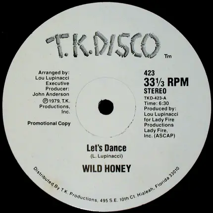 Wild Honey - Let's Dance / Liberated Woman