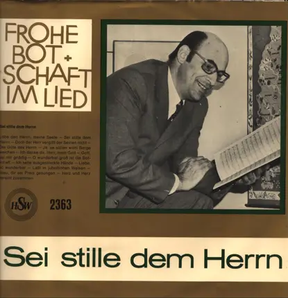 Wilfried Mann, Baß - kammerorchester, Heinz Bösche - Sei stille dem Herrn