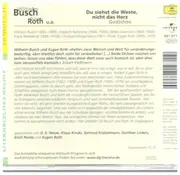 CD - Wilhelm Busch / Eugen Roth a.o. - Du Siehst Die Weste, Nicht das Herz