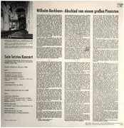 LP - Wilhelm Backhaus / Mozart / Schubert / Beethoven / Schumann - Abschied Von Einem Großen Pianisten (Sein Letztes Konzert) - Gatefold