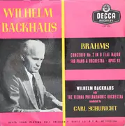 LP - Wilhelm Backhaus - Brahms Concerto No. 2 In B Flat Major For Piano And Orchestra