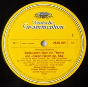 LP - Brahms / Hindemith - Haydn-Variationen / Metamorphosen [Weber]