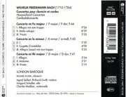 CD - Wilhelm Friedemann Bach - Richard Egarr , London Baroque , Charles Medlam - Concertos Pour Clavecin Et Cordes