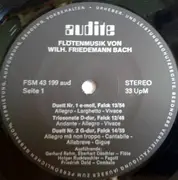 LP - Wilhelm Friedemann Bach , Balinger Barockensemble - Flötenmusik