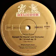 LP - Wilhelm Kempff (Brahms) - Klavierkonzert Nr. 1