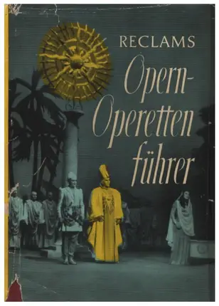 Wilhelm Zentner / Anton Würz - Reclams Opern- und Operettenführer