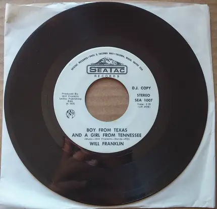 Will Franklin - Run Legs Run / Boy From Texas And A Girl From Tennessee