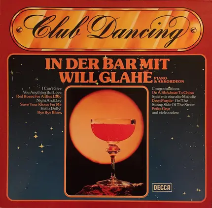 Will Glahé - Club Dancing (In Der Bar Mit Will Glahé)