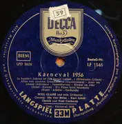 LP - Will Glahé Und Sein Orchester , De Vier Botze , Kurt-Adolf Thelen , Toni Gerhards - Karneval 1956