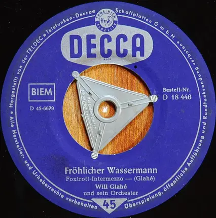Will Glahé Und Sein Orchester - Im Gänsemarsch / Fröhlicher Wassermann