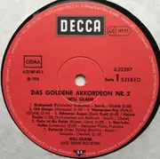 LP - Will Glahé - Das Goldene Akkordeon Folge 2