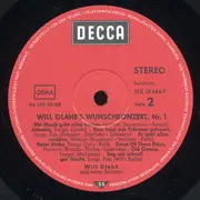 LP - Will Glahé - Will Glahés Wunschkonzert Nr. 1