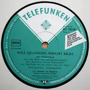 LP - Will Quadflieg /  Mathias Wieman - Will Quadflieg Spricht Rilke / Mathias Wieman Spricht Hölderlin