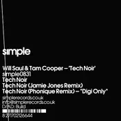 Will Saul & Tam Cooper - Tech Noir/ Jamie Jones Rmx