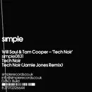 12'' - Will Saul & Tam Cooper - Tech Noir - white label promo