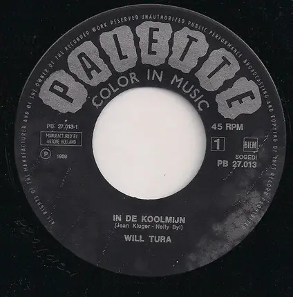 Will Tura - In De Koolmijn