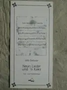 LP - Willi Gerbode - Neun Lieder Und´n Keks