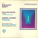 LP - William Mayer / Samuel Barber - Octagon For Piano And Orchestra / Symphony No. 1 In One Movement