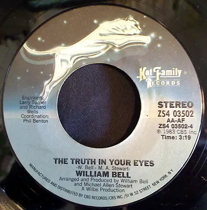 William Bell - Bad Time To Break Up / The Truth In Your Eyes