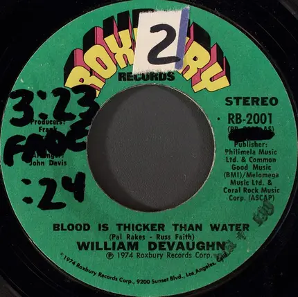 William DeVaughn - Blood Is Thicker Than Water