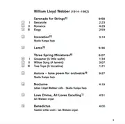CD - William Lloyd Webber - Invocation