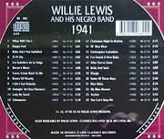 CD - Willie Lewis And His Negro Band - 1941
