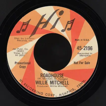 Willie Mitchell - Breaking Point / Roadhouse