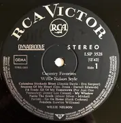 LP - Willie Nelson - Country Favorites - Willie Nelson Style