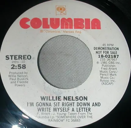 Willie Nelson - I'm Gonna Sit Right Down And Write Myself A Letter