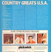 LP - Willie Nelson, Del Reeves, Jean Shepard,.. - Country Greats U.S.A.